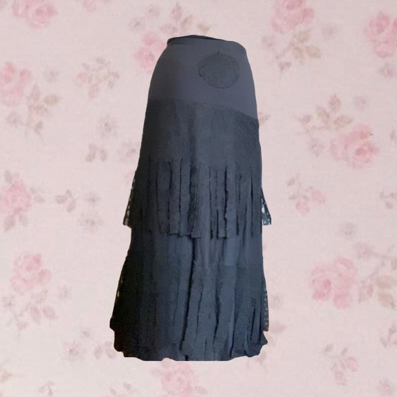 SOLD Handmade Witchy Maxi Skirt - Picture 2 of 2